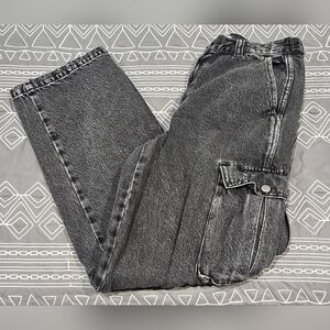 Madewell Low Slung Black Cargo Jeans Size 27